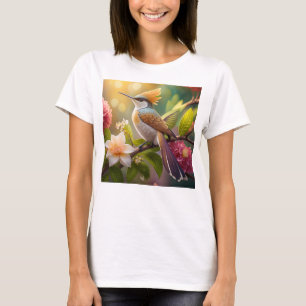 Golden Crested Honeyeater Fantasy Bird T-Shirt