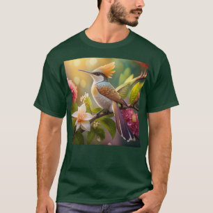 Golden Crested Honeyeater Fantasy Bird T-Shirt