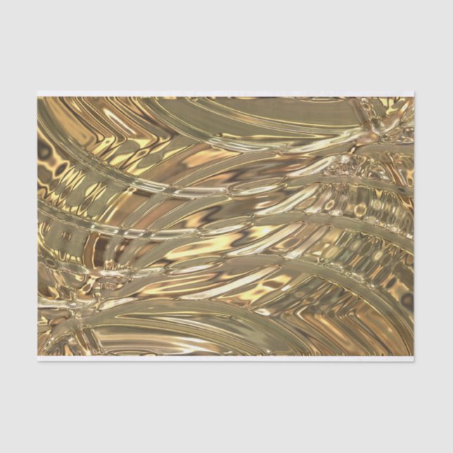 Golden Crinkle Foil Pattern + your Idea Tissue Paper (Front)