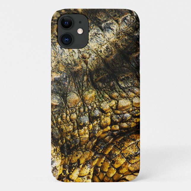 Golden Crocodile Skin Texture Close Up Case-Mate iPhone Case (Back)