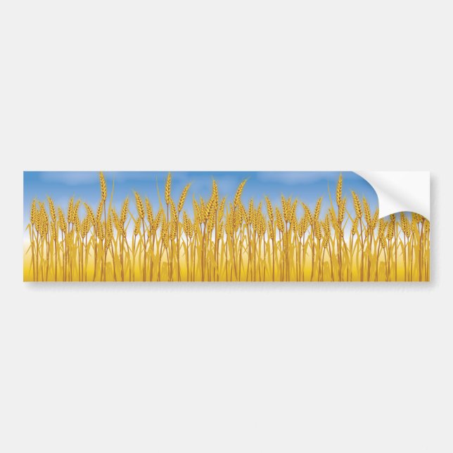 Golden Crop Bumper Sticker (Front)