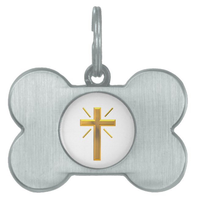 Golden Cross 4 Pet Tag (Front)