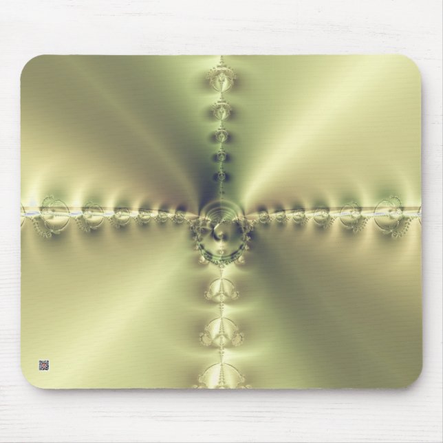 Golden Cross Mouse Pad (Front)