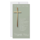 Golden Cross Sympathy Thank You Choose Colour 2