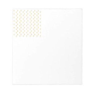 Golden Cross with Wedding Rings Notepad