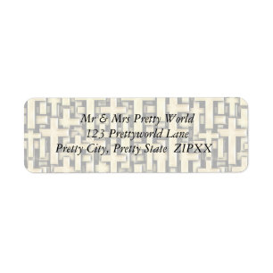 Golden Crosses Return Address Label