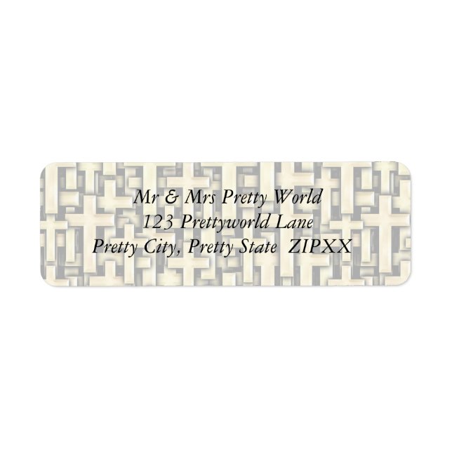 Golden Crosses Return Address Label (Front)