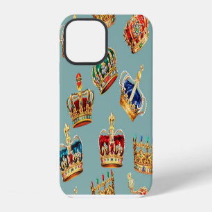 Golden Crown Baroque Fashion Texture iPhone 12 Case