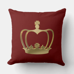 Golden crown cushion