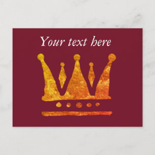 Golden Crown Custom Postcard