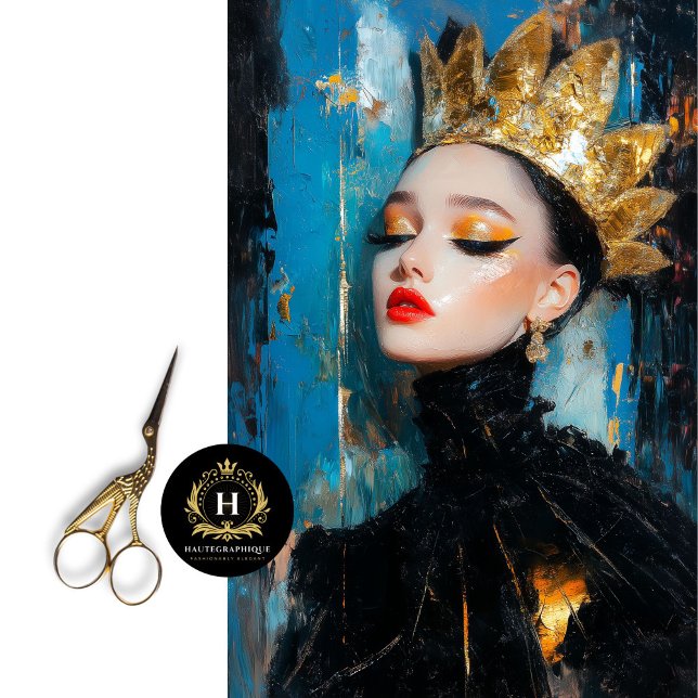 Golden Crown Feminist Decoupage Tissue Paper (Creator Uploaded)