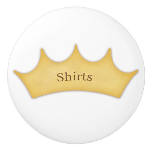 Golden Crown Kids Rooms & Nursery Custom Labelled Ceramic Knob