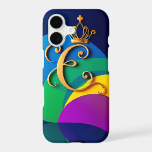 Golden Crown Letter C Royal Monogram Elegance ✨