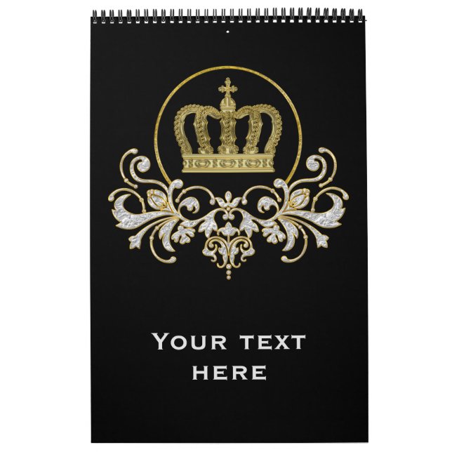 Golden Crown - luxury royal 2 Calendar (Cover)