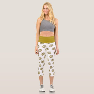 Golden Crown - luxury royal 2 Capri Leggings
