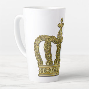 Golden Crown - luxury royal 2 Latte Mug