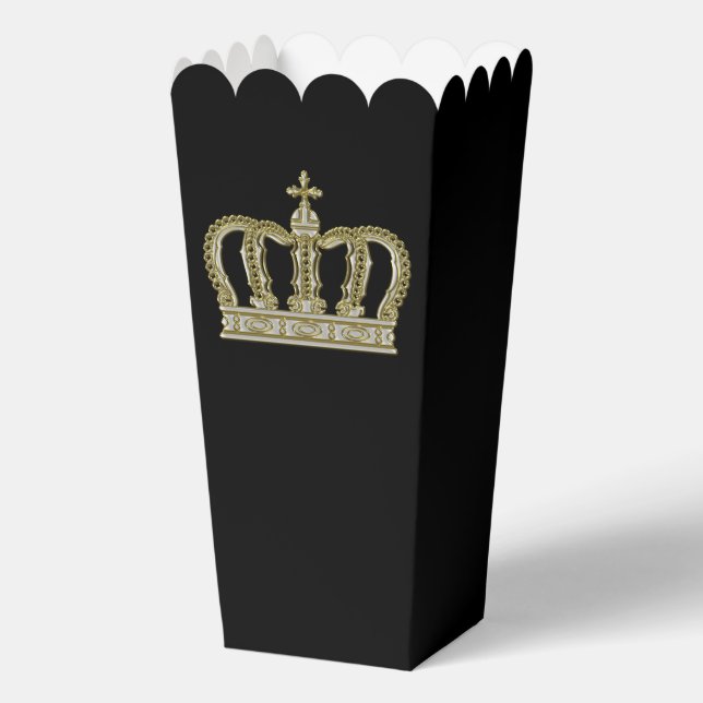 Golden Crown - luxury royal 3 Favour Box (Back)