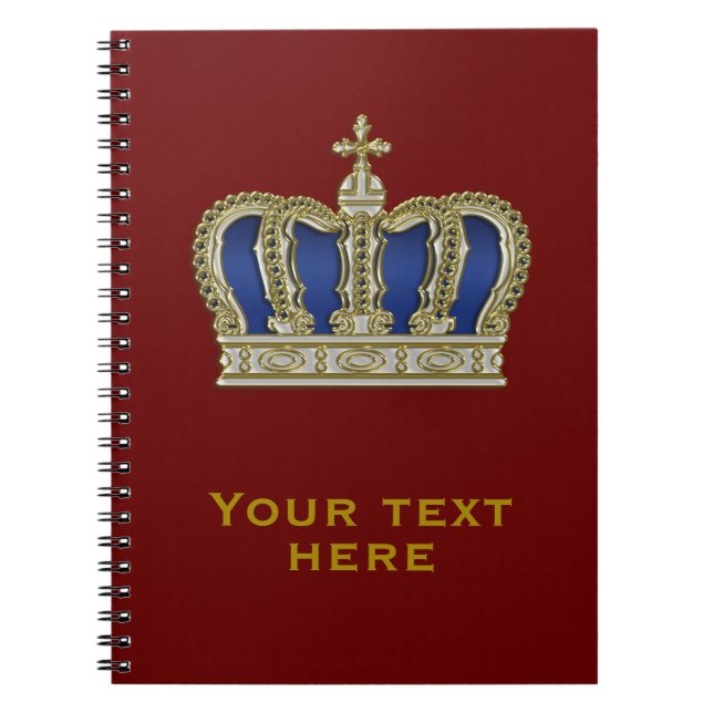 Golden Crown - luxury royal 5 Notebook (Front)