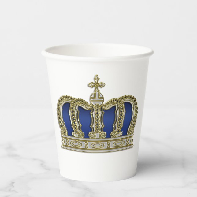Golden Crown - luxury royal 5 Paper Cups (Front)