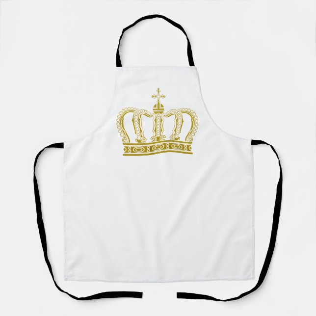 Golden Crown - luxury royal Apron (Front)