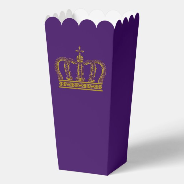 Golden Crown - luxury royal Favour Box (Back)