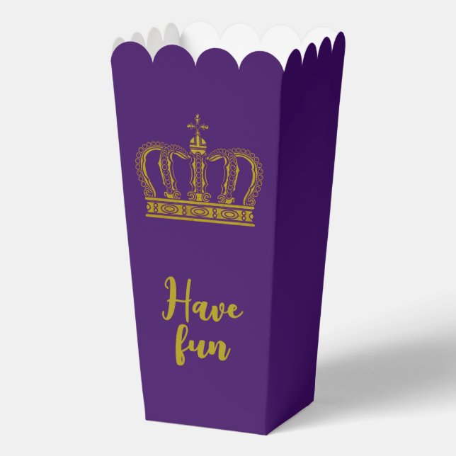 Golden Crown - luxury royal Favour Box (Back)