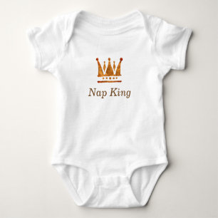 Golden crown, Nap King  Baby Jersey Bodysuit