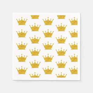 Golden Crown Pattern  Napkin