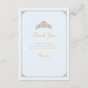 Golden Crown, Thank You Cards