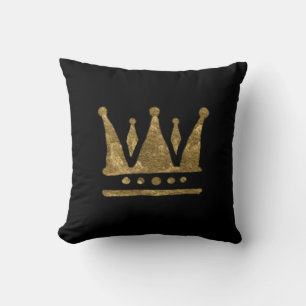 Golden Crown  Throw Cushion