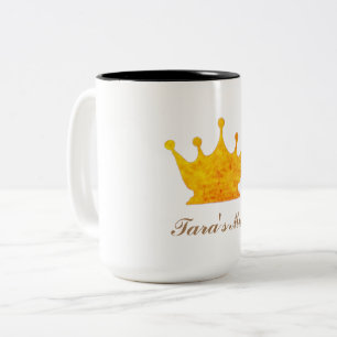 Golden Crown Two-Tone Coffee Mug