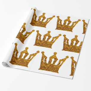 Golden Crown  Wrapping Paper