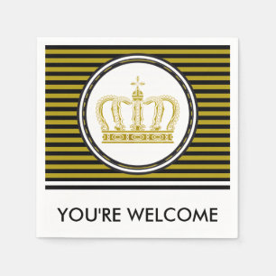 Golden Crown + your background & ideas Napkin