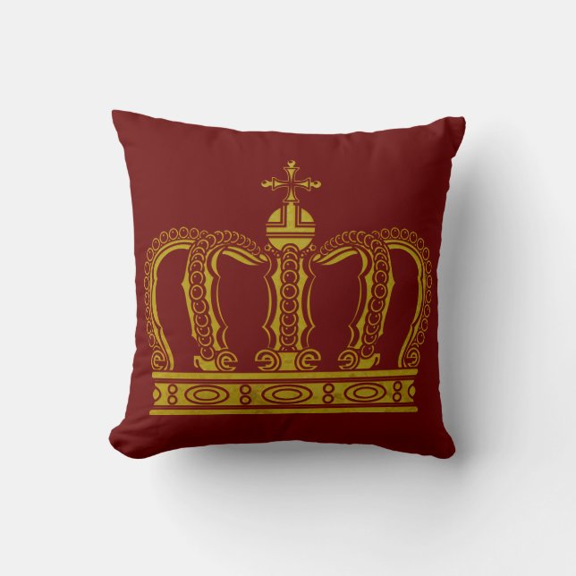 Golden Crown + your ideas Cushion (Front)