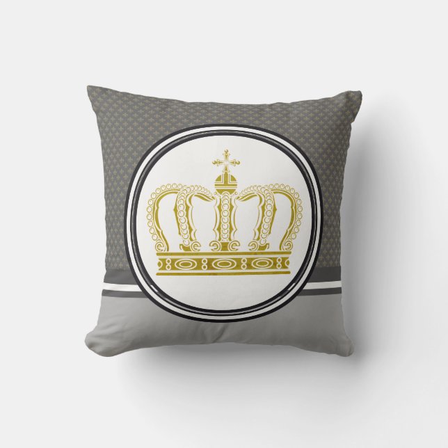 Golden Crown + your ideas Cushion (Front)