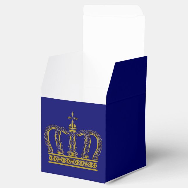 Golden Crown + your ideas Favour Box (Opened)