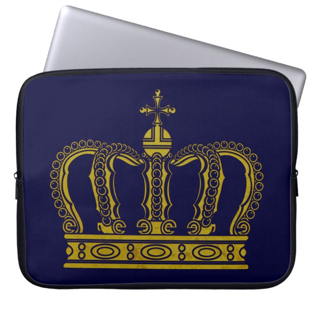 Golden Crown + your ideas Laptop Sleeve (Front)