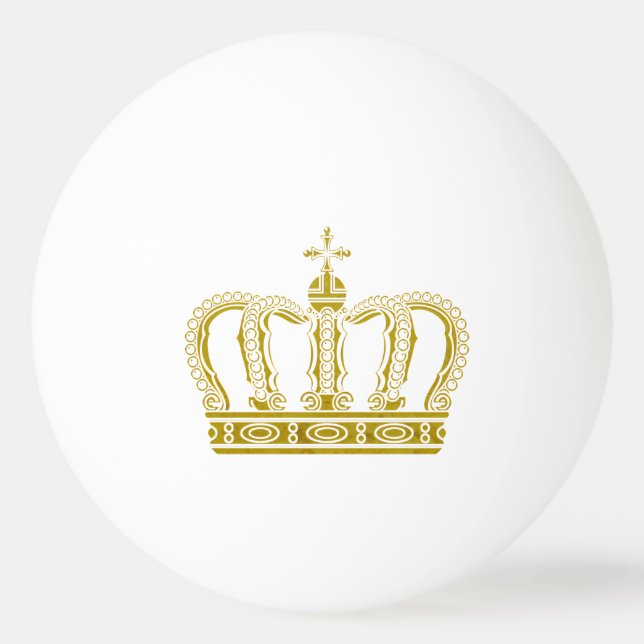 Golden Crown + your ideas Ping Pong Ball (Back)