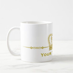 Golden Crown + your text Coffee Mug
