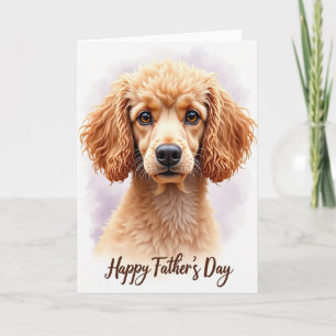 Golden Curls Fathers Day Card