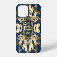 Golden Curls, Oriental Vintage Pattern.