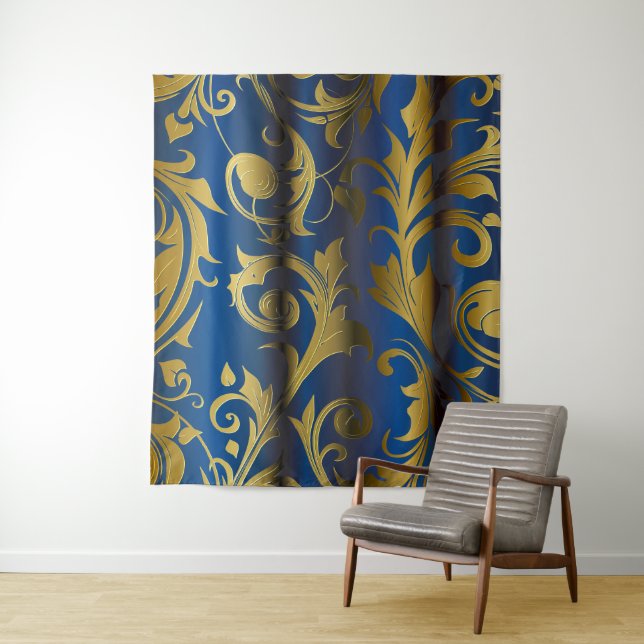 Golden Curtains 1 Tapestry (In Situ)
