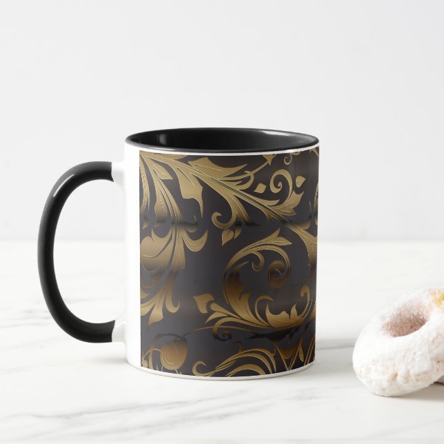 Golden Curtains 3 Mug (With Donut)