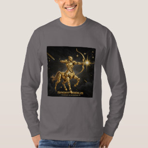 Golden Cyber Centaur Sagittarius T-Shirt