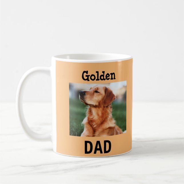Golden Dad Dog Father Golden Retriever Coffee Mug (Left)