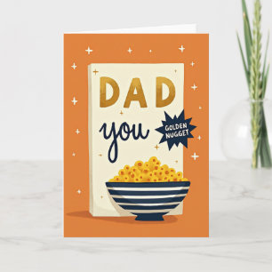 Golden Dad Fathers Day Card