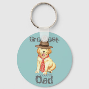 Golden Dad Key Ring
