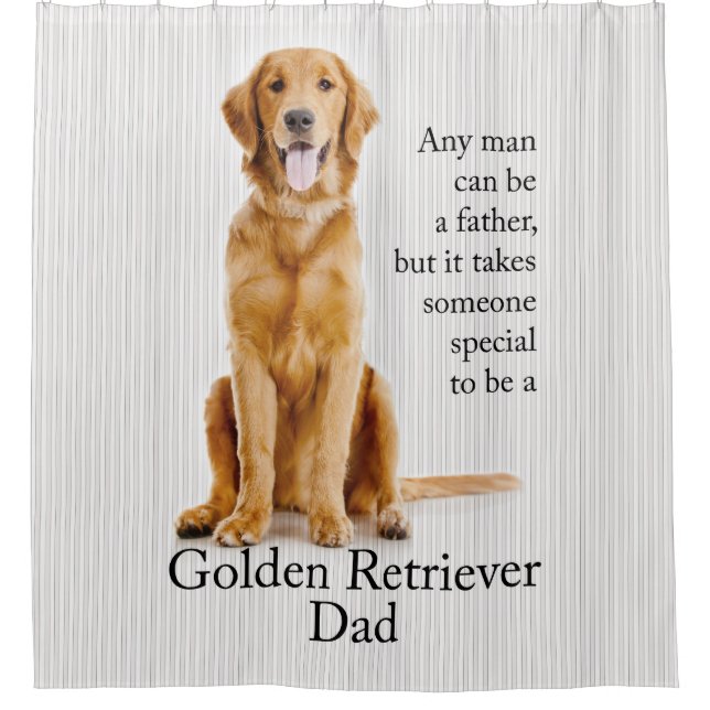 Golden Dad Shower Curtain (Front)