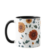 Golden Dahlia Mug