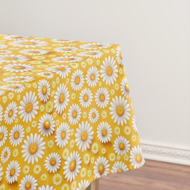 Golden Daisy Garden Tablecloth (In Situ)